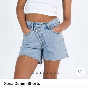 Princess Polly Jean Shorts Crop Fitted